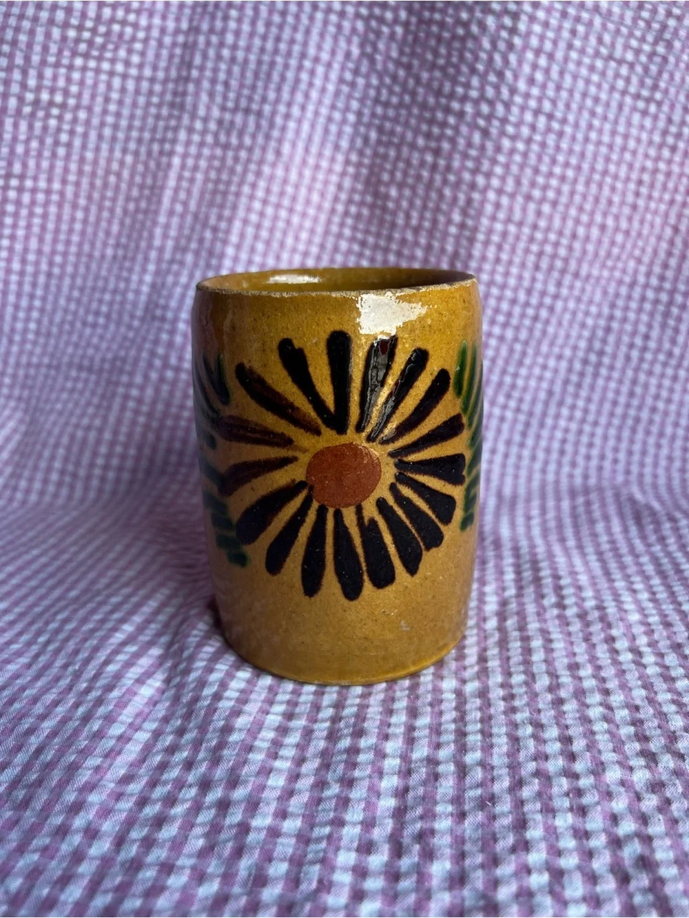 Handmade Yellow Floral Ceramic Mug
